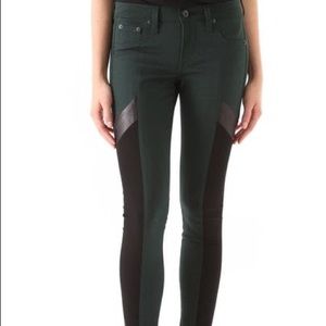 Rag & Bone Grand Prix Motocross Legging Jeans | Colorblock | Size 28